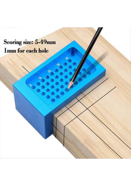 T50 Ahşap Işleme Scriber Hole Cetvel Alüminyum Alaşım T Cetvel Dıy Mini Ağaç Işleme Scriber (Yurt Dışından) modelleri