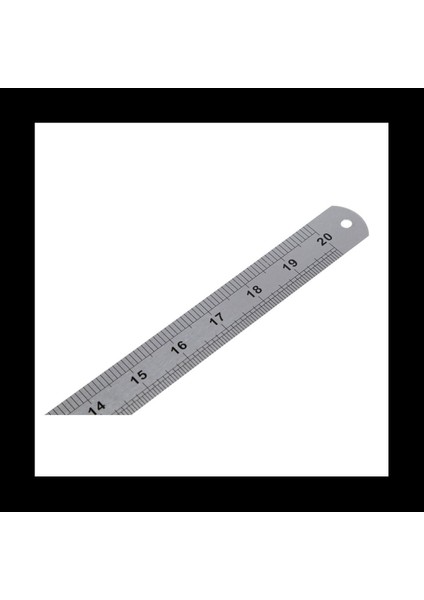 4x Çift Yan Ölçekli Paslanmaz Çelik Düz Cetvel Ölçüm Aracı 50CM (Yurt Dışından) fırsatları