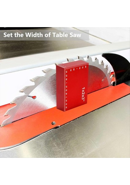 Kurulum Bloklar Ahşap Işleme Liği Gauge Set 15 Pc Set Barları Yönlendirici Tablosu ve Tablo Testere Aksesuarları Kırmızı (Yurt Dışından) fırsatları