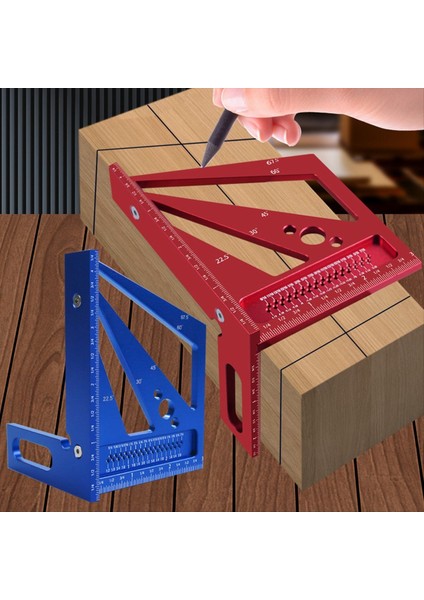 Ahşap Işleme Ölçüm Cetveli 22 5/30/45/60/67 5 Degree Square Cetvel Restantı Mühendis Carpenter Çizim-Mavi Inç Için (Yurt Dışından) fiyatları