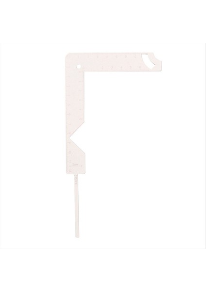 5-1 Arada Kitap Kapak Kılavuzu Paslanmaz Çelik Metal Kitap Yapma Kapak Aracı Scribe Marking Albüm Defteri Gauge Cetvel (Yurt Dışından)