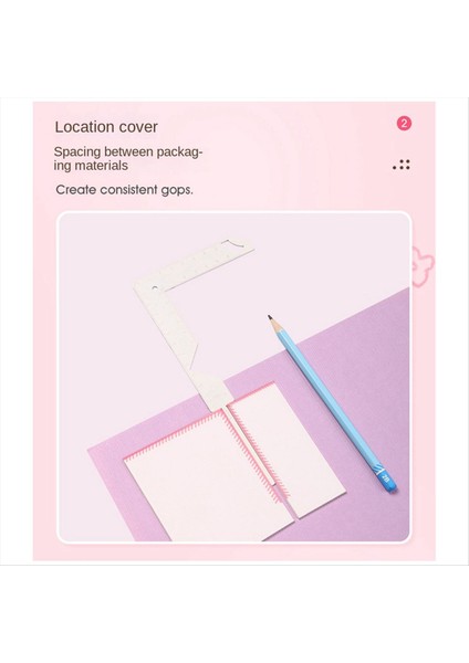 5-1 Arada Kitap Kapak Kılavuzu Paslanmaz Çelik Metal Kitap Yapma Kapak Aracı Scribe Marking Albüm Defteri Gauge Cetvel (Yurt Dışından) modelleri