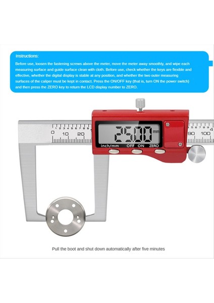 Disk Fren Rotor Mikrometre Disk Fren-6 INÇ/150MM Için Dijital Kaliper Ölçüm Aracı Fren Ölçüm Aracı Wtih Kaliper (Yurt Dışından) fiyatları