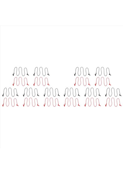 10PAIR Banana Top Toplama Klip Testi Kurulu Tümlü Klip Klip Lab Test Kablosu Banana Filasyonu 1m Uzunluğunda (Yurt Dışından)