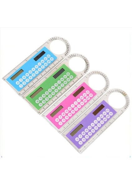 Cetvel Çok Fonksiyonlu Büyüteç Öğrenciler ve Kırtasiye Hesap Makinesi Için Uygun Olan Ultra Ince Mini Cetvel (Yurt Dışından)