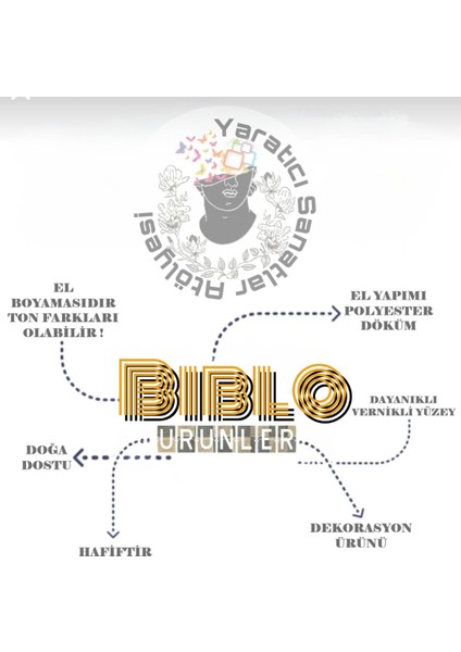 Extra Büyük Boy Deniz Kabuğu Polyester Duvar Saksısı Duvar Vazosu 50 cm