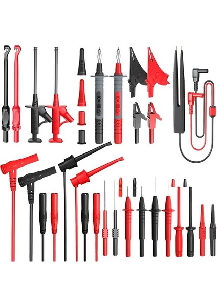 P1925 Multimetre Testi Dijital Elektrik Test Probları ile Kitler Kiti Set Timsah Klipsli Test Kancası Esnek Tel (Yurt Dışından)