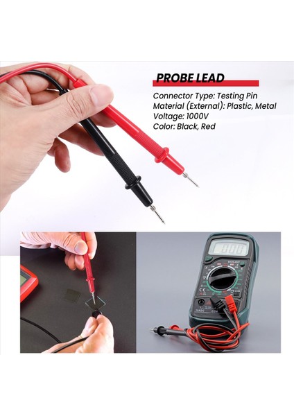 Multimetre Metre Evrensel Test Kurşun Probu Kablo Kablosu 1000V 0 8m (Yurt Dışından) fırsatları