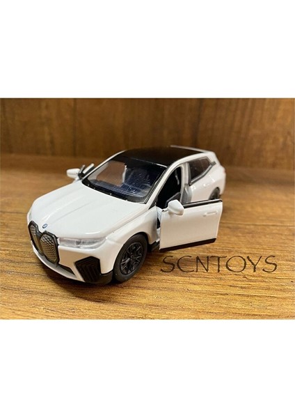 Die Cast Bmw Ix Metal Oyuncak Araba Jip 12 cm Model Araç Bmw Ix XDRIVE50 Kapılar Açılır Çekbırak