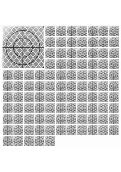 100PCS Prizma Ölçüm Yansıtıcı Sayfası Yansıtıcı Bant Hedefi Toplam Istasyon Tünel Anketi 40X40MM (Yurt Dışından)