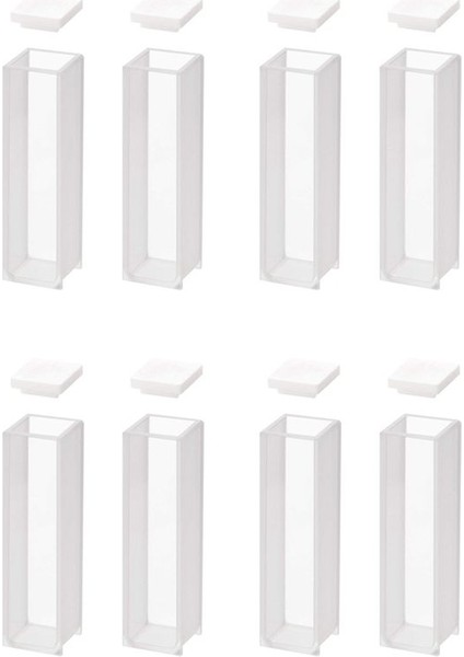 Kuvars Küvet Spektrofotometre Küvetler 10 mm Yol Uzunluğu 45MM Lik 3 5 ml Kapasite - 8 Adet (Yurt Dışından)