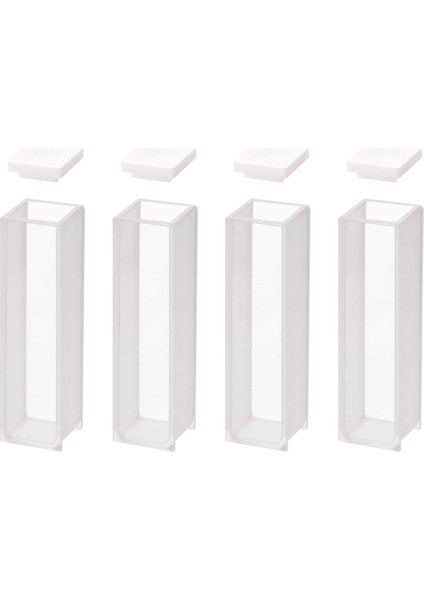 Kuvars Küvet Spektrofotometre Küvetleri 10 mm Yol Uzunluğu 45MM Lik 3 5 ml Kapasite - 4 Adet (Yurt Dışından)