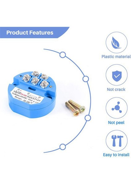 10PCS Rtd PT100 Sıcaklık Verici DC24V Eksi 50 - 100 Derece Çıktı 0-10V (Yurt Dışından) modelleri