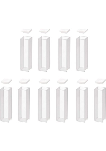 Kuvars Küvet Spektrofotometre Küvetler 10 mm Yol Uzunluğu 45MM Lik 3 5 ml Kapasite - 10 Adet (Yurt Dışından)