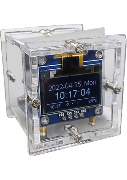 ESP8266 Dıy Kit Mini Saat OLED Ekran Kabuk Dıy Lehimle Bağlantı (Yurt Dışından)
