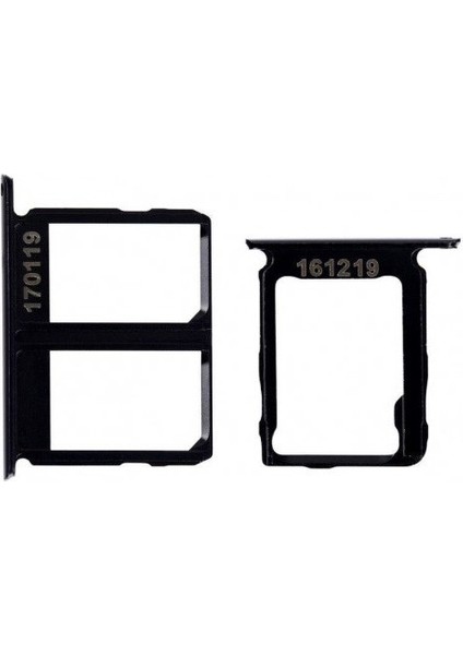 Samsung C9 Pro Sim Çekmecesi Siyah + Hafıza Kart Yuvası
