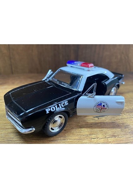 Polis Çek Bırak Lisanslı Model Araba Oyuncak Araba 1967 Camaro Oyuncak Polis Arabası Camaro
