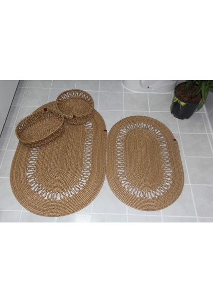 Şık ve Doğal Banyo Seti, Paspas ve Makyaj Sepetiyla Tamamlanan Rahatlık modelleri