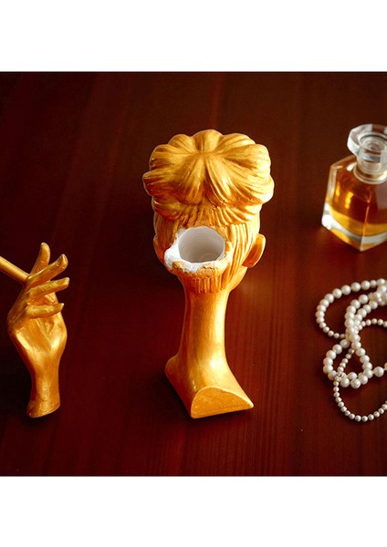 El Yapımı Gold Kadın Büst Geri Akış Tütsülük – Dekoratif Biblo ve Ev Aksesuarı modelleri