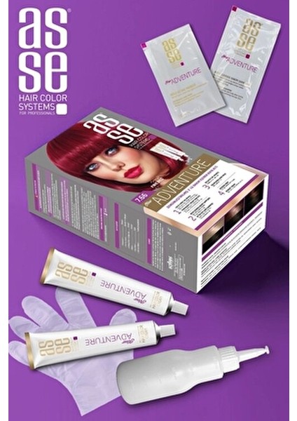 Adventure Set Kadın Saç Boyası No:7.66 Ateş Kızılı Krem Formda Uzun Süre Kalıcı Etki fırsatları
