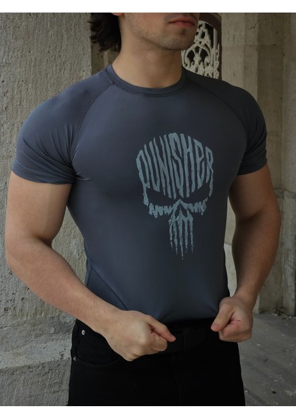 Punisher - Compression T-Shirt (Füme)
