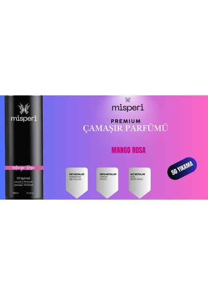 Misperi -Mango Rosa Çamaşır Parfümü modelleri
