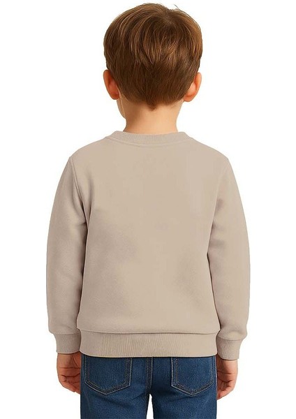 Unisex Düz Baskısız Çocuk Sweatshirt 3 Iplik Şardonlu Kumaş fiyatları