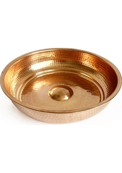 Beyaz Anadolu Bakır Hamam Tası, Geleneksel El Işçiliği, Şık ve Dayanıklı Tasarım