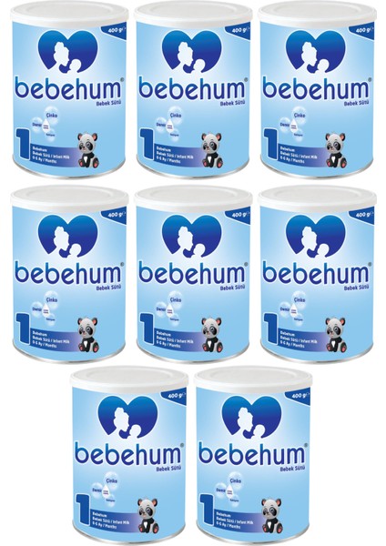 Teneke 1 Bebek Sütü 400 gr 0-6 Ay X8 Adet