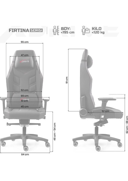 Fırtına Profesyonel Oyuncu Koltuğu Siyah fırsatları