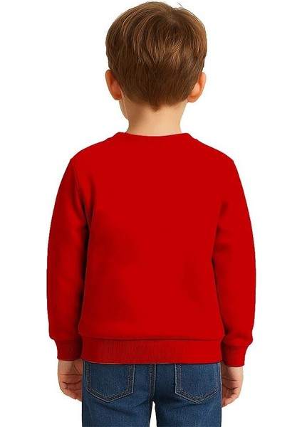 Unisex Düz Baskısız Çocuk Sweatshirt 3 Iplik Şardonlu Kumaş fiyatları