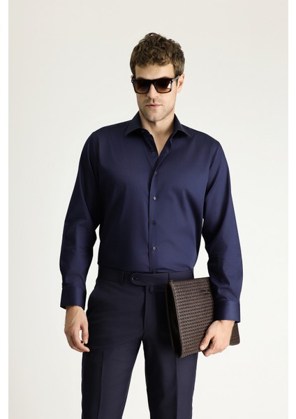 Uzun Kol Klasik Leke Tutmaz Pamuk Gömlek fırsatları