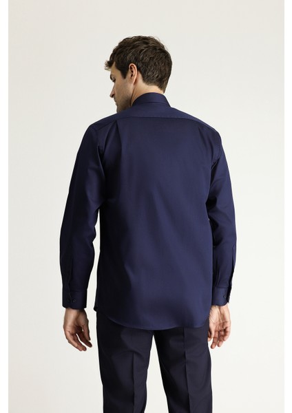 Uzun Kol Klasik Leke Tutmaz Pamuk Gömlek