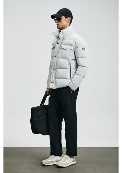 Kapitoneli Comfort Fit Dik Yaka Şişme Mont Erkek Mont 112120258 fiyatları