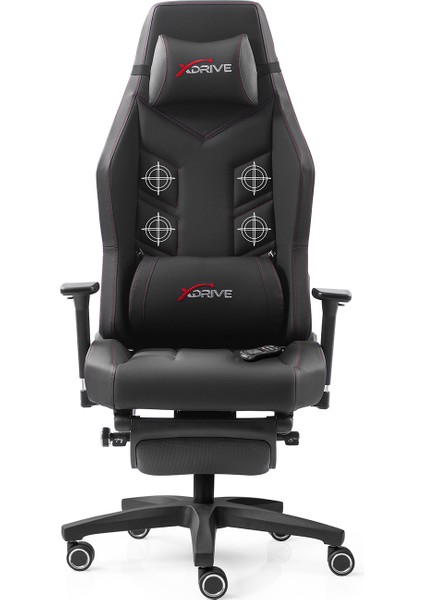 Fırtına Masajlı Ayak Uzatmalı Profesyonel Oyuncu Koltuğu Siyah fiyatları