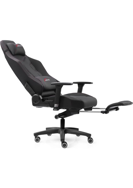 Fırtına Masajlı Ayak Uzatmalı Profesyonel Oyuncu Koltuğu Siyah