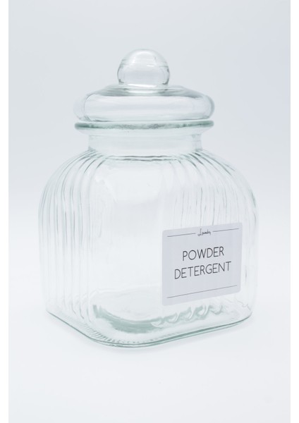 Pembe Dekoratif Vakum Kapaklı 3500ML Toz Deterjan Kavanozu modelleri