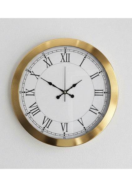 Metal Retro Lüks Gold Duvar Saati | 36 cm | Butik Saat