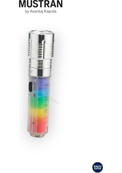 USB Şarjlı 8 Modlu El Feneri X2000 Zoom Mıknatıslı Metal KemerKlips Güvenlik Usta COB Premium fiyatları