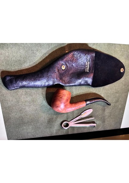 Fransız Chap Saint Claude Deri Klılıflı ve Temizleme Kitli Pipo Takımı modelleri