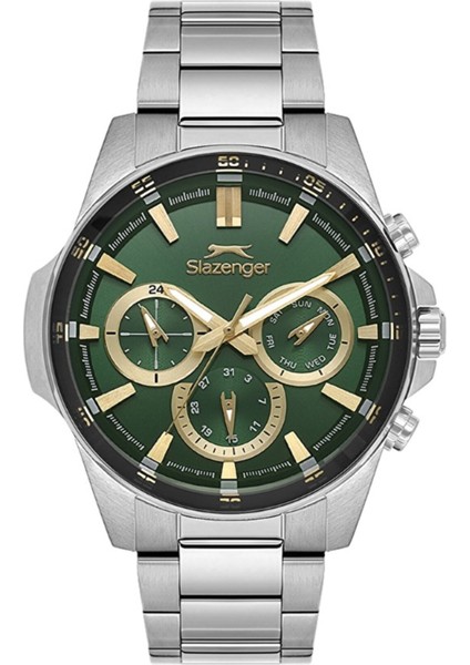 SL.09.2456.2.04 Tüm Fonksiyonları Aktif 10 Atm Suya Dayanıklı Çelik Kordonlu Metalik Renk Erkek Kol Saati fiyatları