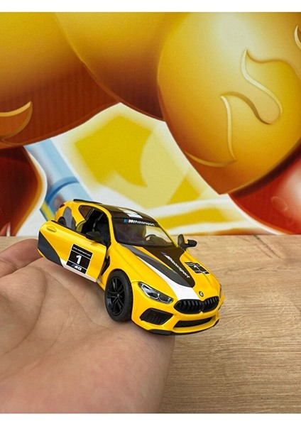 Bmw M8 Coupe Diecast Araba Kapıları Açılır Çek Bırak Bmw Model Araba 12CM indirimleri
