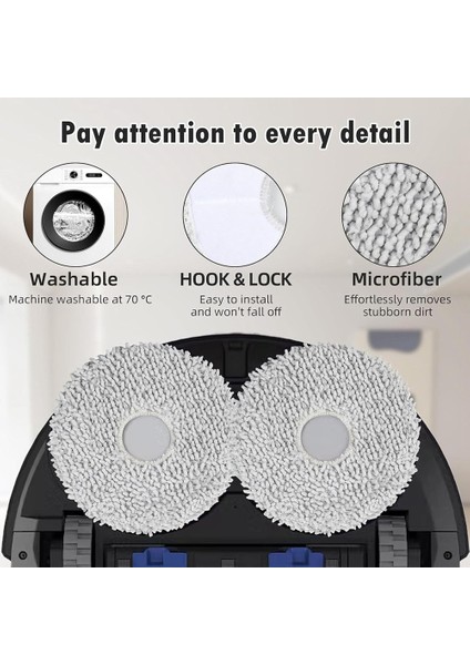 Ecovacs Için 14 Pcs Deebot X5 Pro / X5 Pro Omni Vakum Süpürge Yedek Parçalar Paspas Bezi Hepa Filtre Ana Yan Fırça (Yurt Dışından) fiyatları