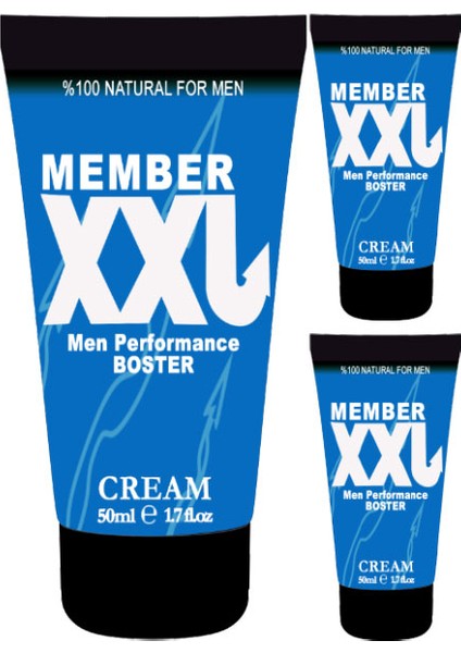 Xxlcream 50 ml 3 Adet Erkeklere Özel Boy Çap Şekillik & Krem