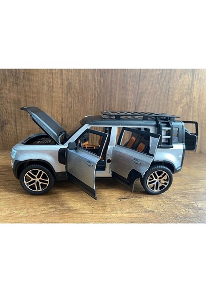 Land Rover Defender Araba Işıklı Sesli Tüm Kapıları Açılır Arazi Arabası Land Rover Defender Gri fiyatları