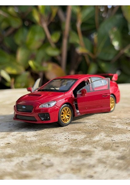 Subaru Impreza Koleksiyon Metal Araba 12CM Lüks Araba Kırmızı Oyuncak Araba Model Araba