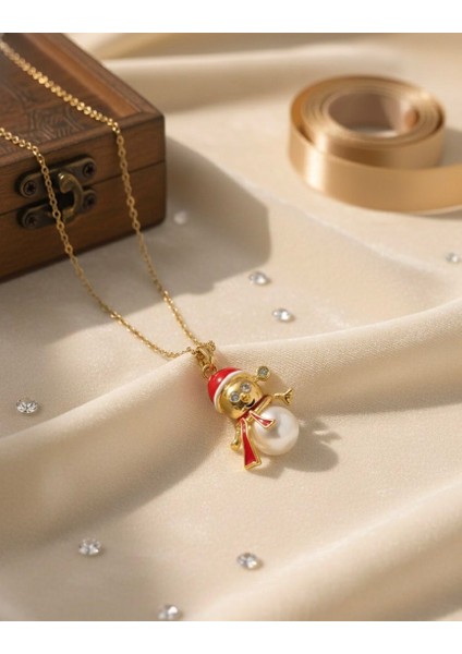 316L Çelik Gold Zirkon Taşlı Gösterişli Kararma Yapmayan Suya Dayanıklı Gold Çelik Şık Kolye modelleri