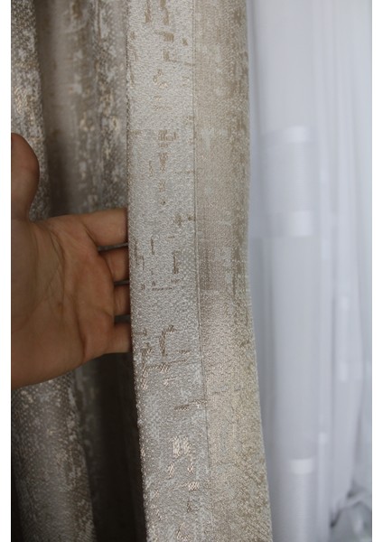 Fon Jakar Perde Perla Desen Çift Kanat Sık Pileli(1 x 3) modelleri