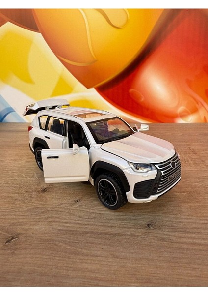 Lexus Diecast Araba Açılan Kapılar Sesli Işıklı Lexus 570 Model Komple Metal Araba