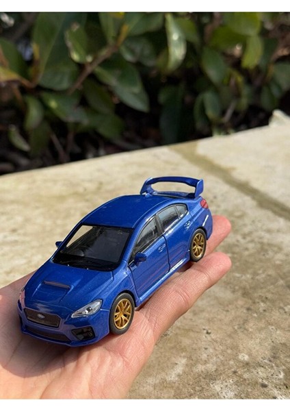 Subaru Impreza Koleksiyon Metal Araba 12CM Lüks Araba Lacivert Oyuncak Araba Model Araba fiyatları